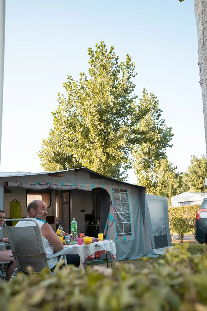 Pitch at Les Alizés campsite in St Hilaire de Riez
