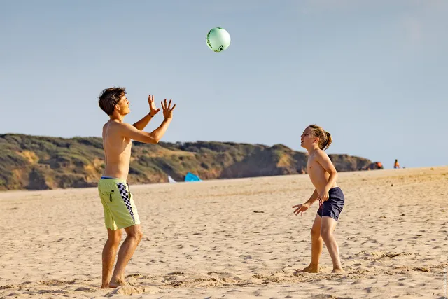 Natural beach for family swimming in Vendée